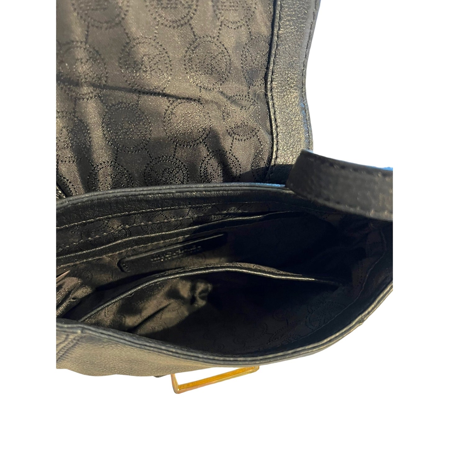 Michale Kors Leather Small Black Crossbody Purse Bag