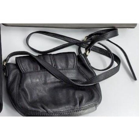 Michale Kors Leather Small Black Crossbody Purse Bag