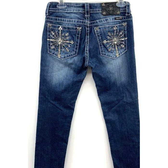 Miss Me Snowflake Embellished Bootcut Jeans - Size 29