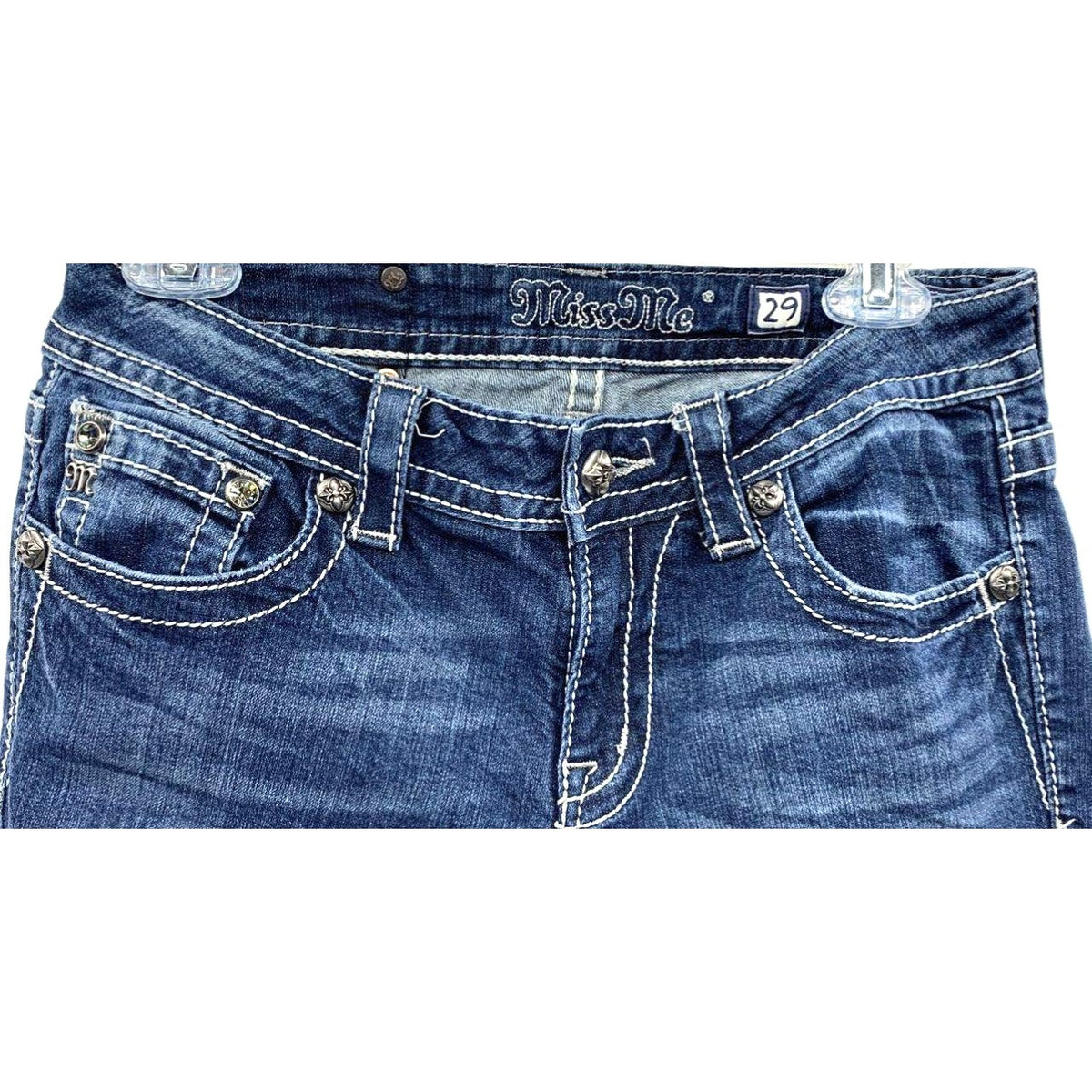 Miss Me Snowflake Embellished Bootcut Jeans - Size 29