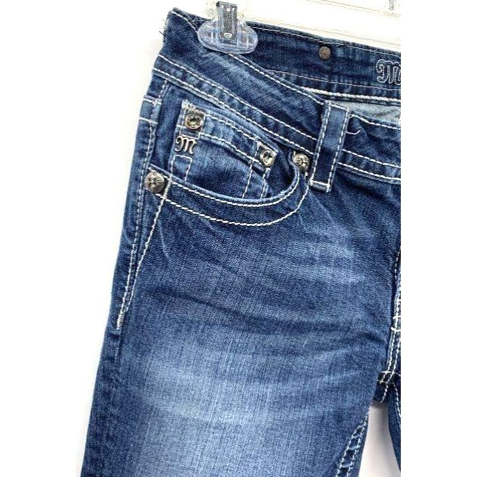 Miss Me Snowflake Embellished Bootcut Jeans - Size 29
