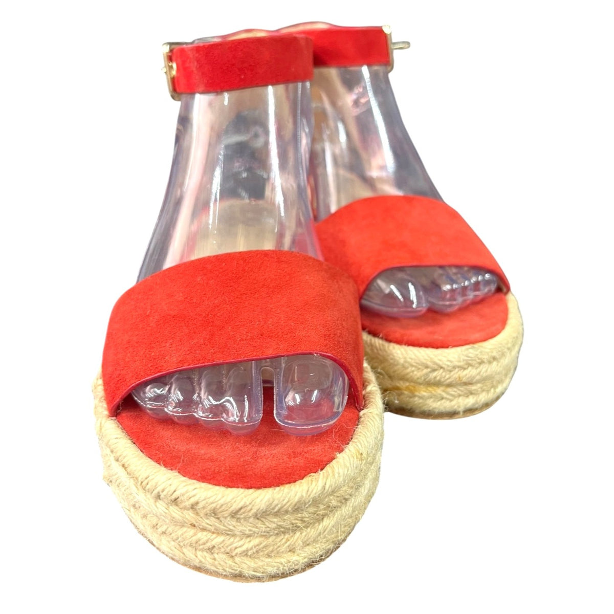 Vince Camuto Kathalia Red Suede Espadrille Sandals Size 7