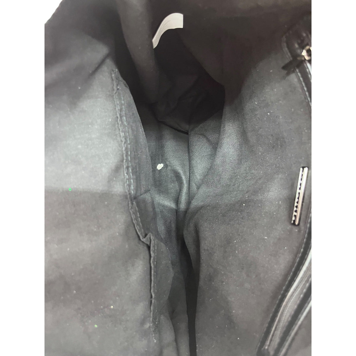 Steve Madden Black Faux Leather Tote Bag