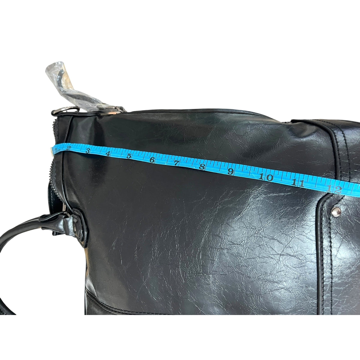 Steve Madden Black Faux Leather Tote Bag