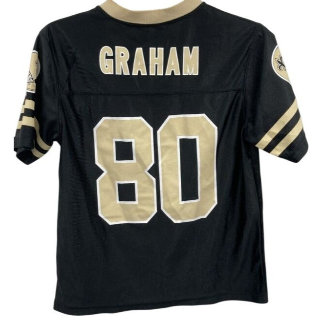 New Orleans Saints NFL Team Apparel #80 Graham Jersey Youth Size Large 12/14