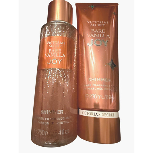 Victoria's Secret Bare Vanilla Joy Shimmer 2 Piece Set NEW