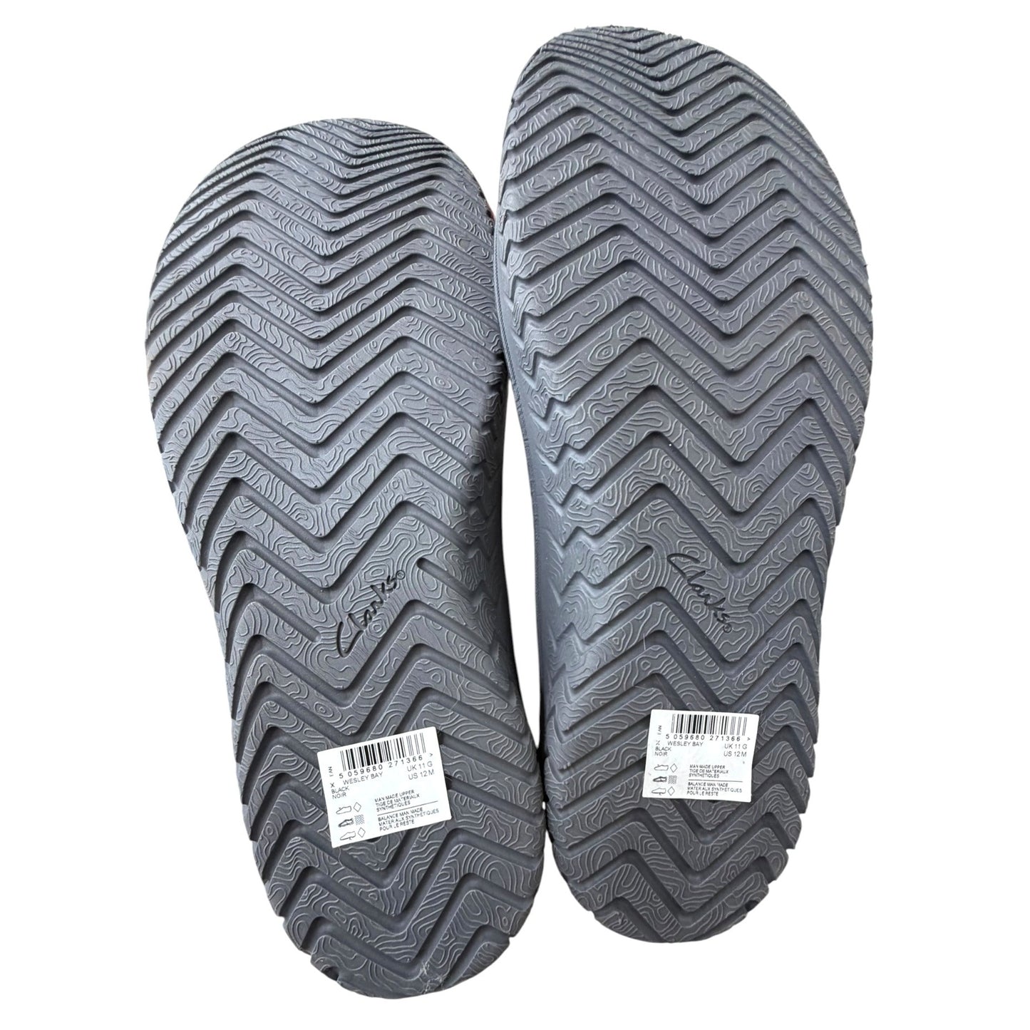 Men's Clarks Collection Black Sandals Size 12 US