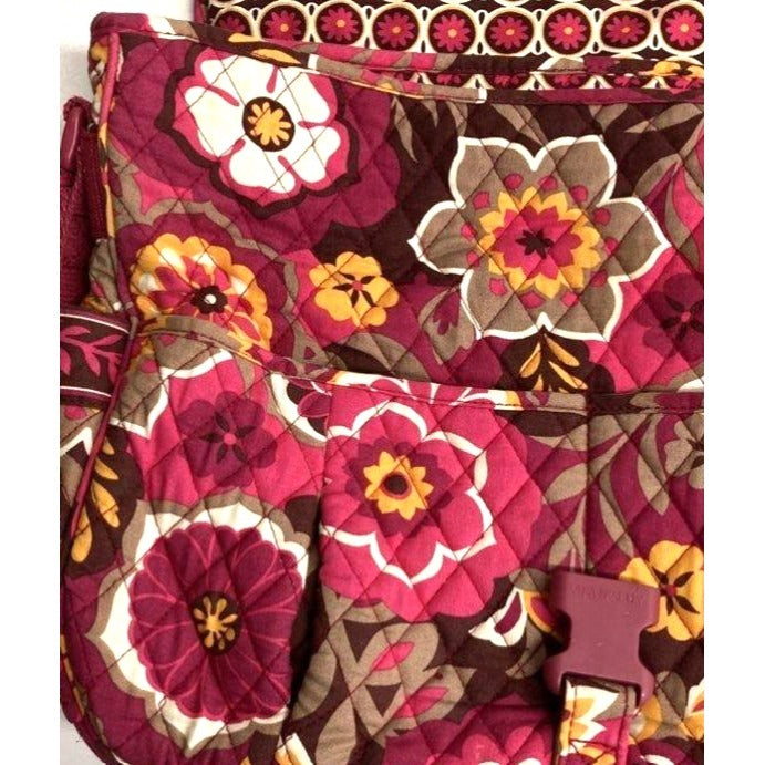 Vera Bradley Quilted Laptop Floral Crossbody Bag