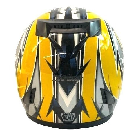 Scorpion EXO Motorcycle Large Full Face Helmet With Bag Yellow/Black