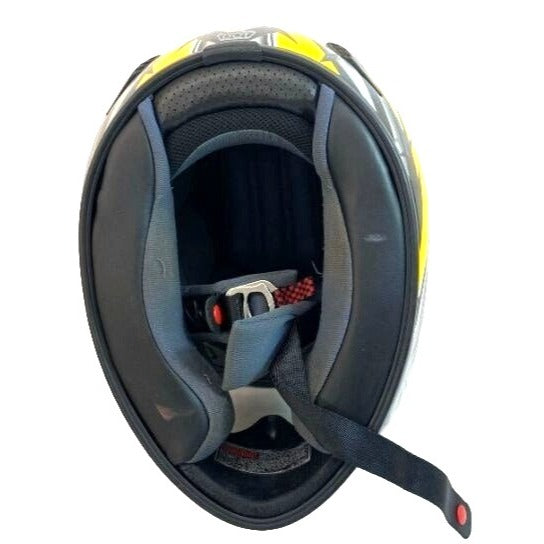 Scorpion EXO Motorcycle Large Full Face Helmet With Bag Yellow/Black