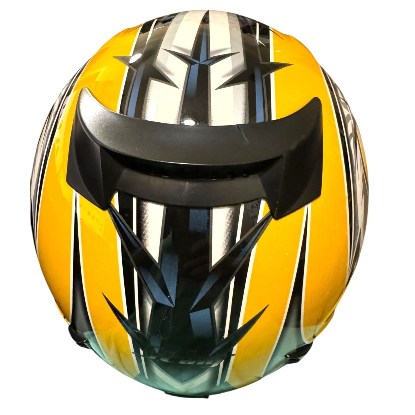 Scorpion EXO Motorcycle Large Full Face Helmet With Bag Yellow/Black
