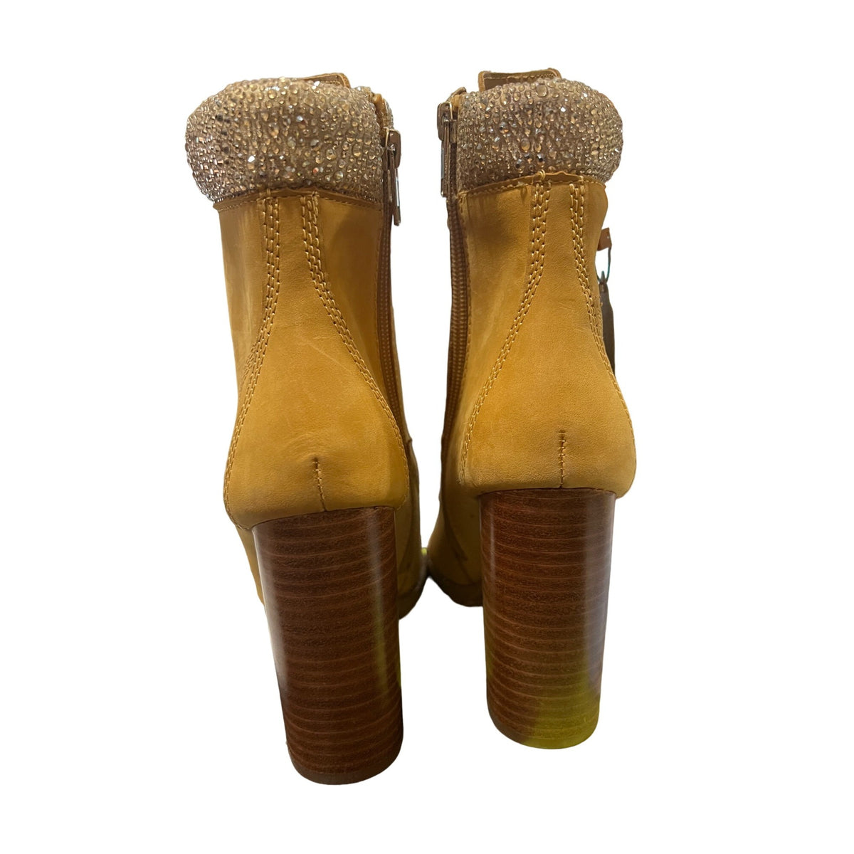 Steve Madden Karmen Cognac Studded Ankle Boots NWOT