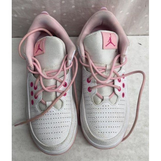 Jordan Air Max 200 White & Pink Youth Sneakers 5Y Basketball Shoes Durable Lightweight