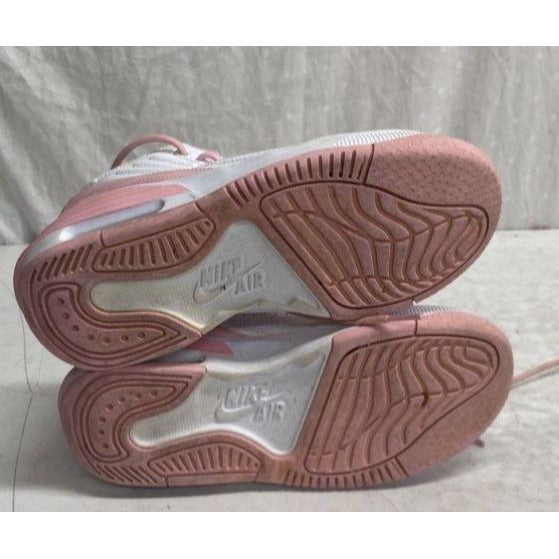 Jordan Air Max 200 White & Pink Youth Sneakers 5Y Basketball Shoes Durable Lightweight