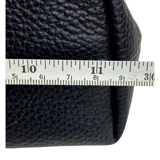 Valentina Black & Brown Pebbled Genuine Leather Crossbody Bag