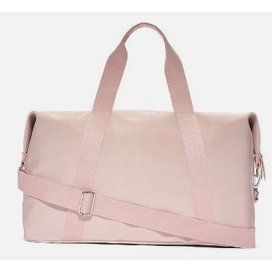 Victorias Secret Pink Metallic Duffle Bag With Adjustable Strap & Top Zip Closure