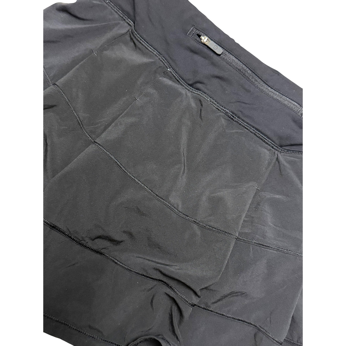 Lululemon Size 6 Black Athletic Skort With Built-In Shorts & Back Zipper Pocket