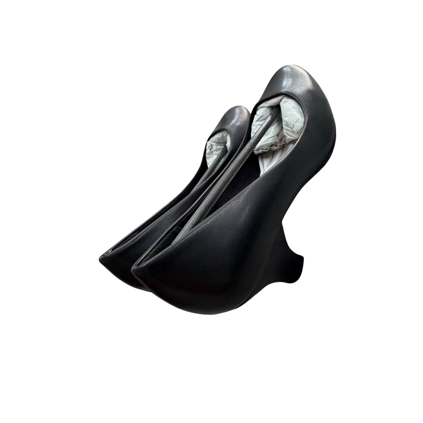 Easy Street Black Low Heel Pumps Womens Size 11W Slip-On Comfortable Work Or Dress Shoes