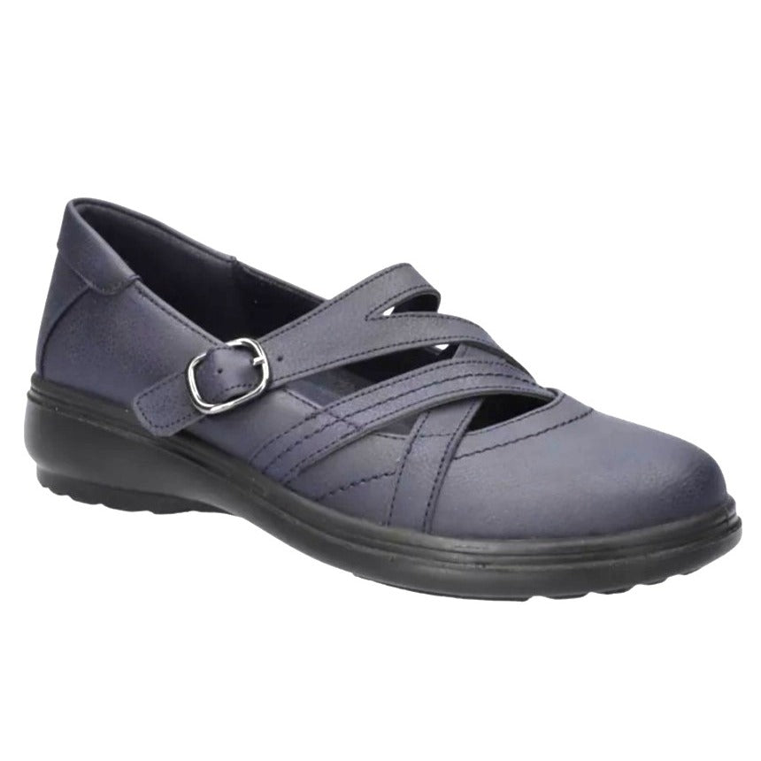 Easy Street Wise Navy Flats Women's SZ 11 NWOB