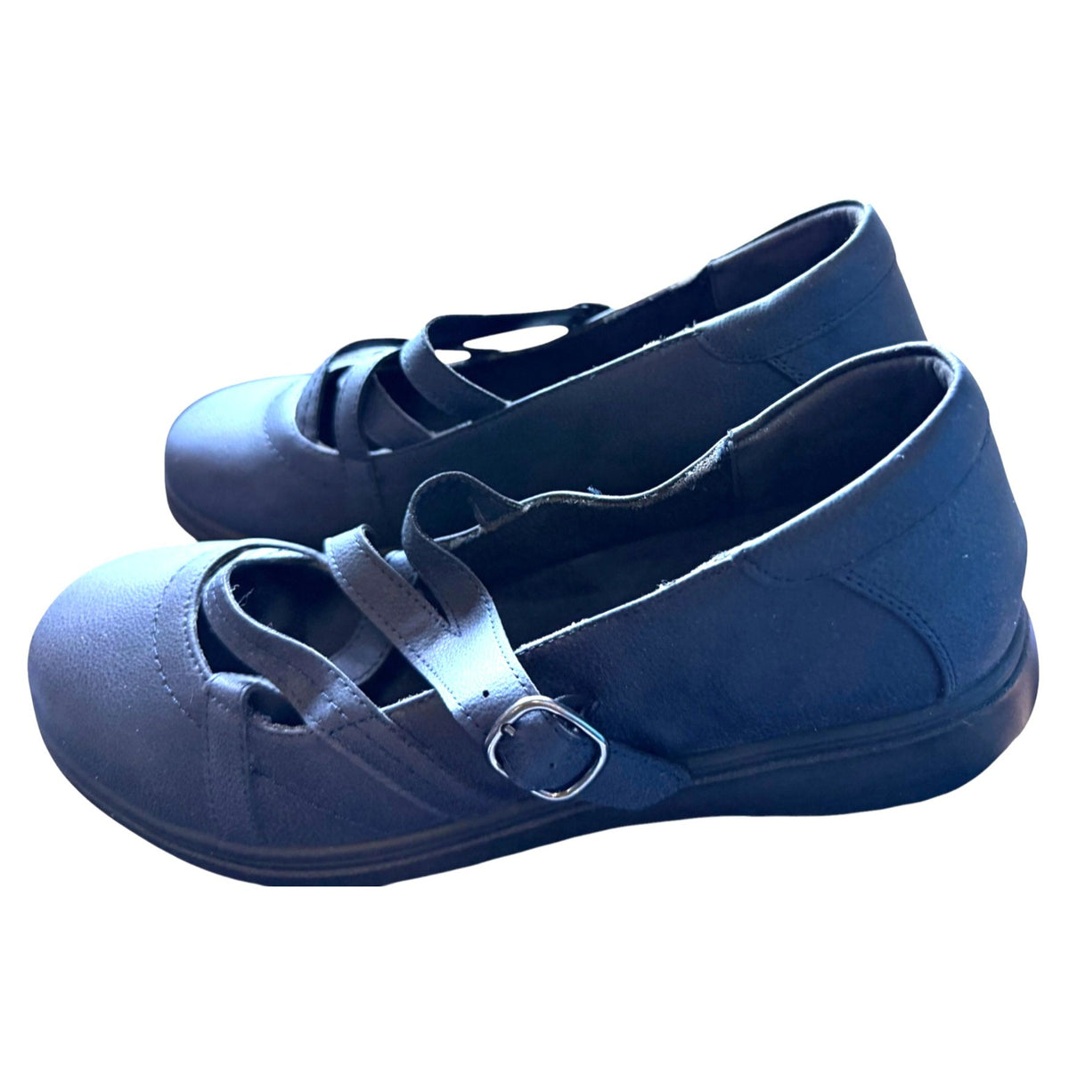 Easy Street Wise Navy Flats Women's SZ 11 NWOB