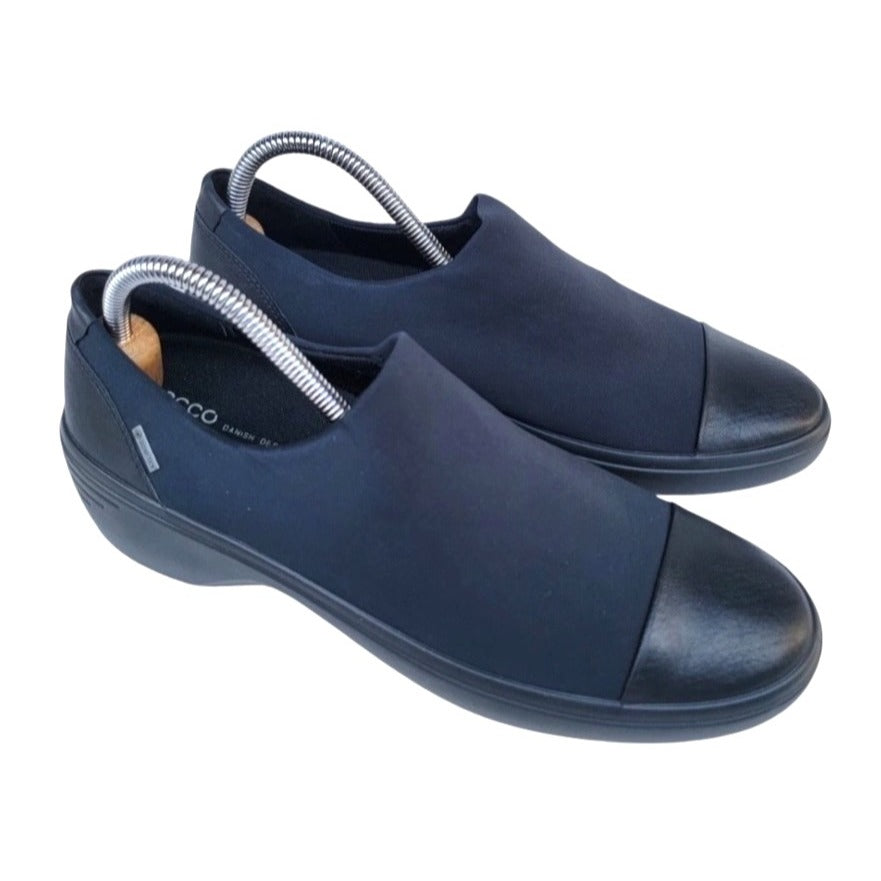 ECCO Soft 7 Wedge Gore-Tex Slip-On Sneakers Size EU 39 US 8-8.5 NWOB