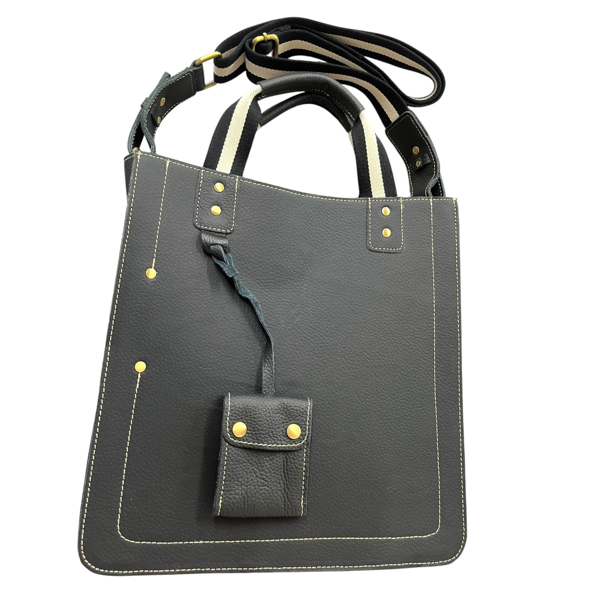 American Leather Legacy Black Leather Tote Bag