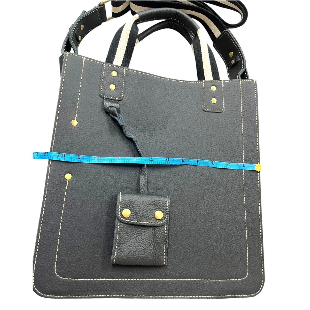 American Leather Legacy Black Leather Tote Bag
