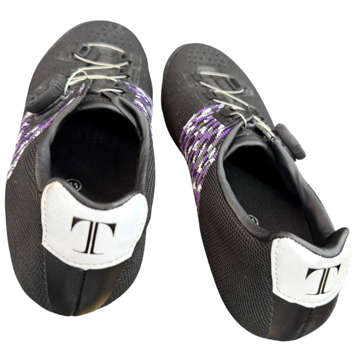 Tommaso Black & Purple Road Cycling Shoes With Cleats EU 41 US 10W NWB