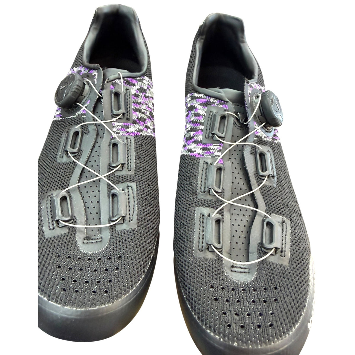 Tommaso Black & Purple Road Cycling Shoes With Cleats EU 41 US 10W NWB