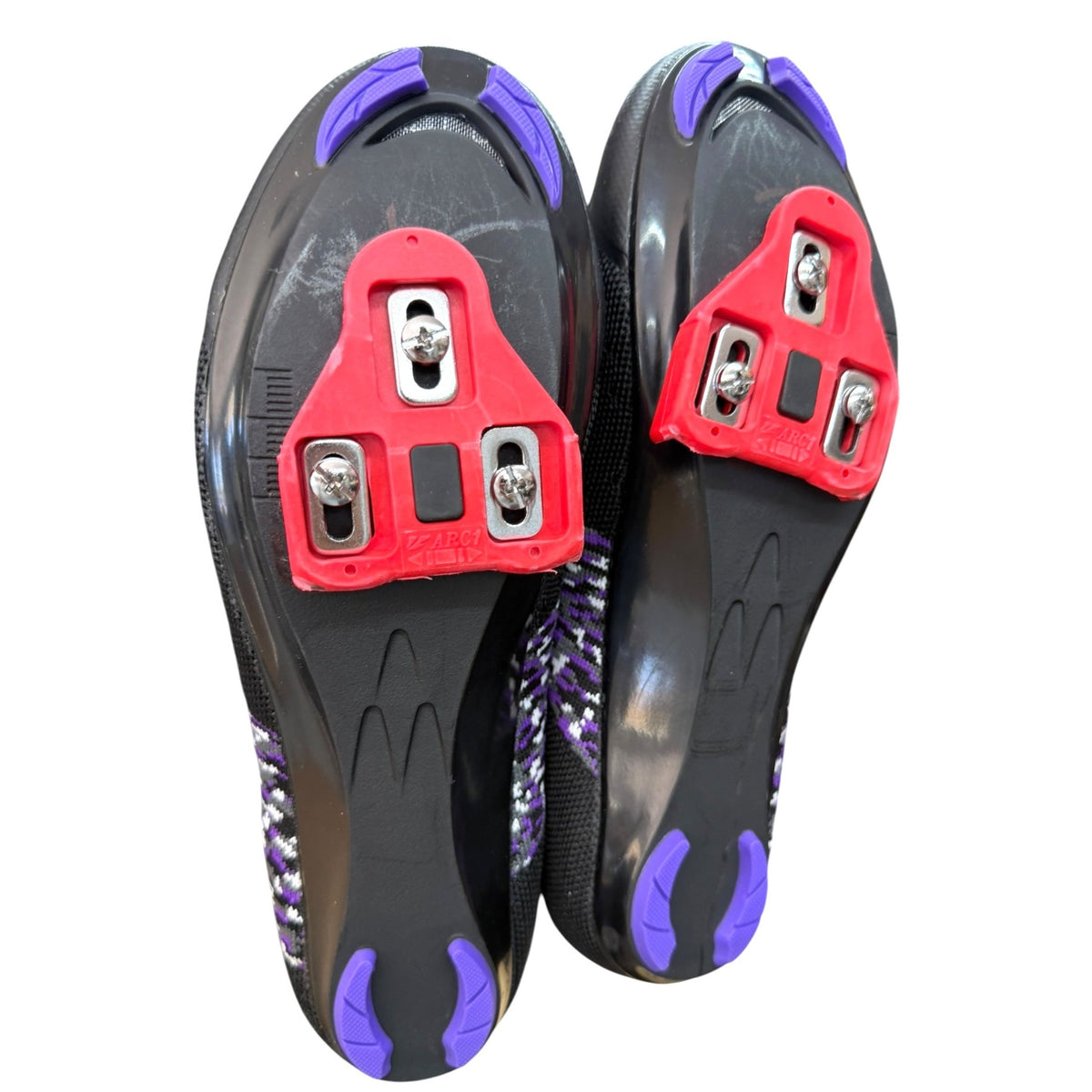 Tommaso Black & Purple Road Cycling Shoes With Cleats EU 41 US 10W NWB