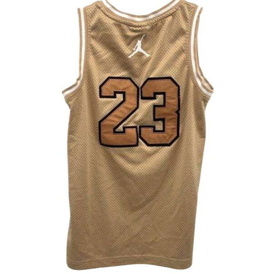 Jordan Boys 23 Mesh Basketball Jersey Hemp Beige Small 8-10Y