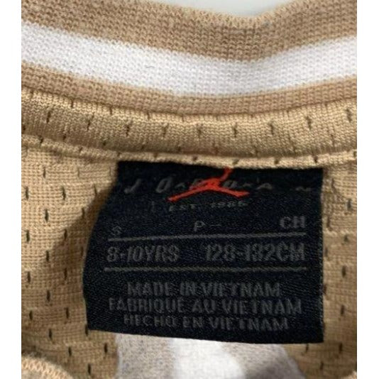 Jordan Boys 23 Mesh Basketball Jersey Hemp Beige Small 8-10Y