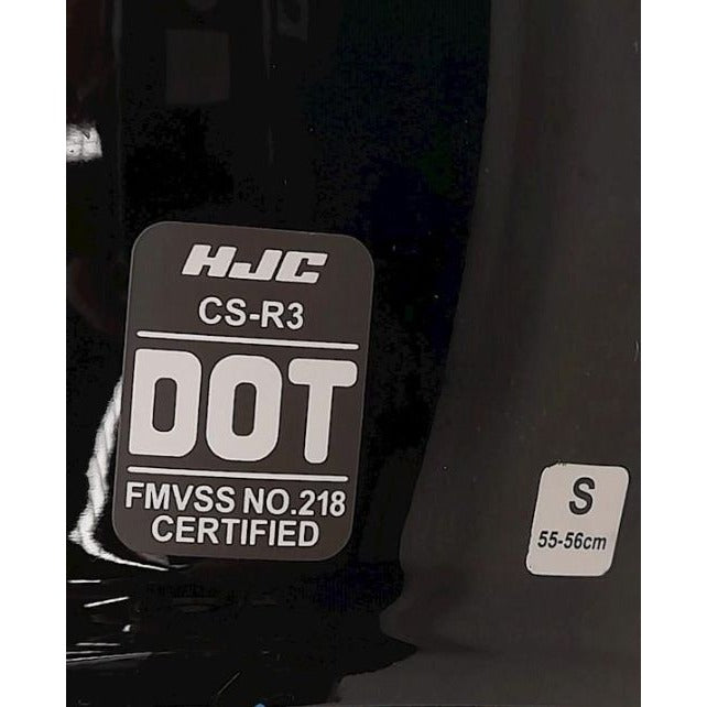 HJC CS-R3 DOT Certified Full-Face Motorcycle Helmet S Black