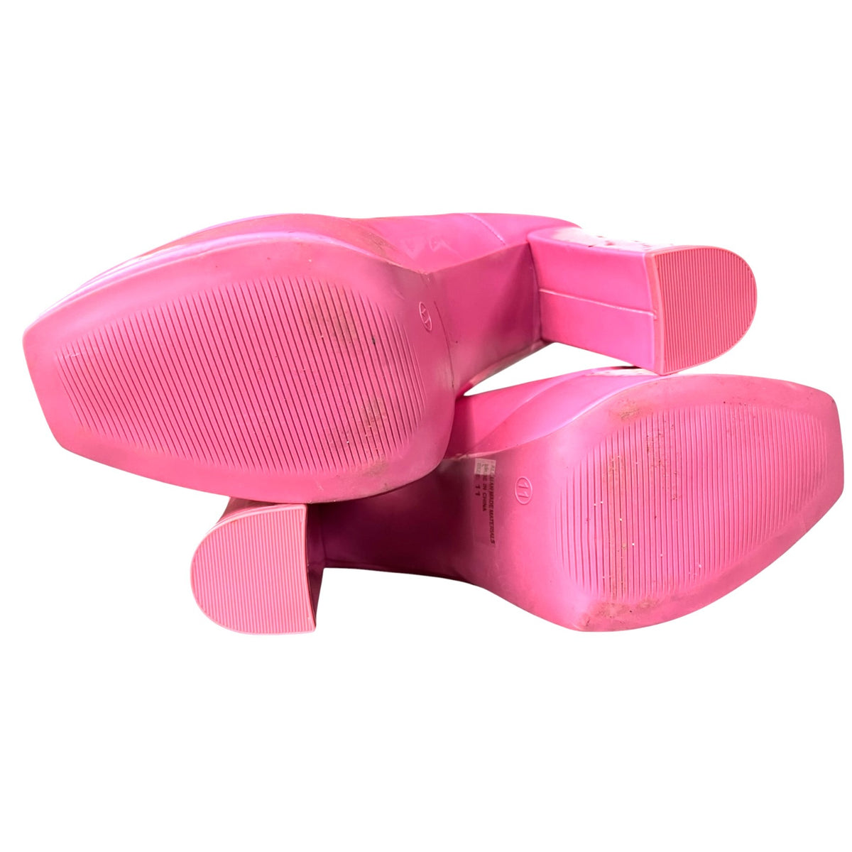 Fashion Nova Pink Platform Block Heel Pumps Size 11 NWT