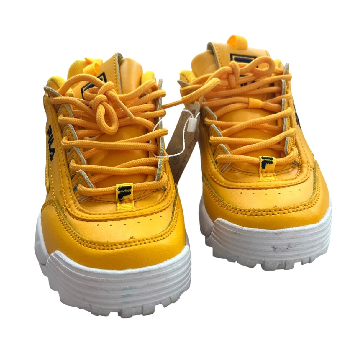 Fila Disruptor II Women's Yellow Chunky Sneakers Size 6
