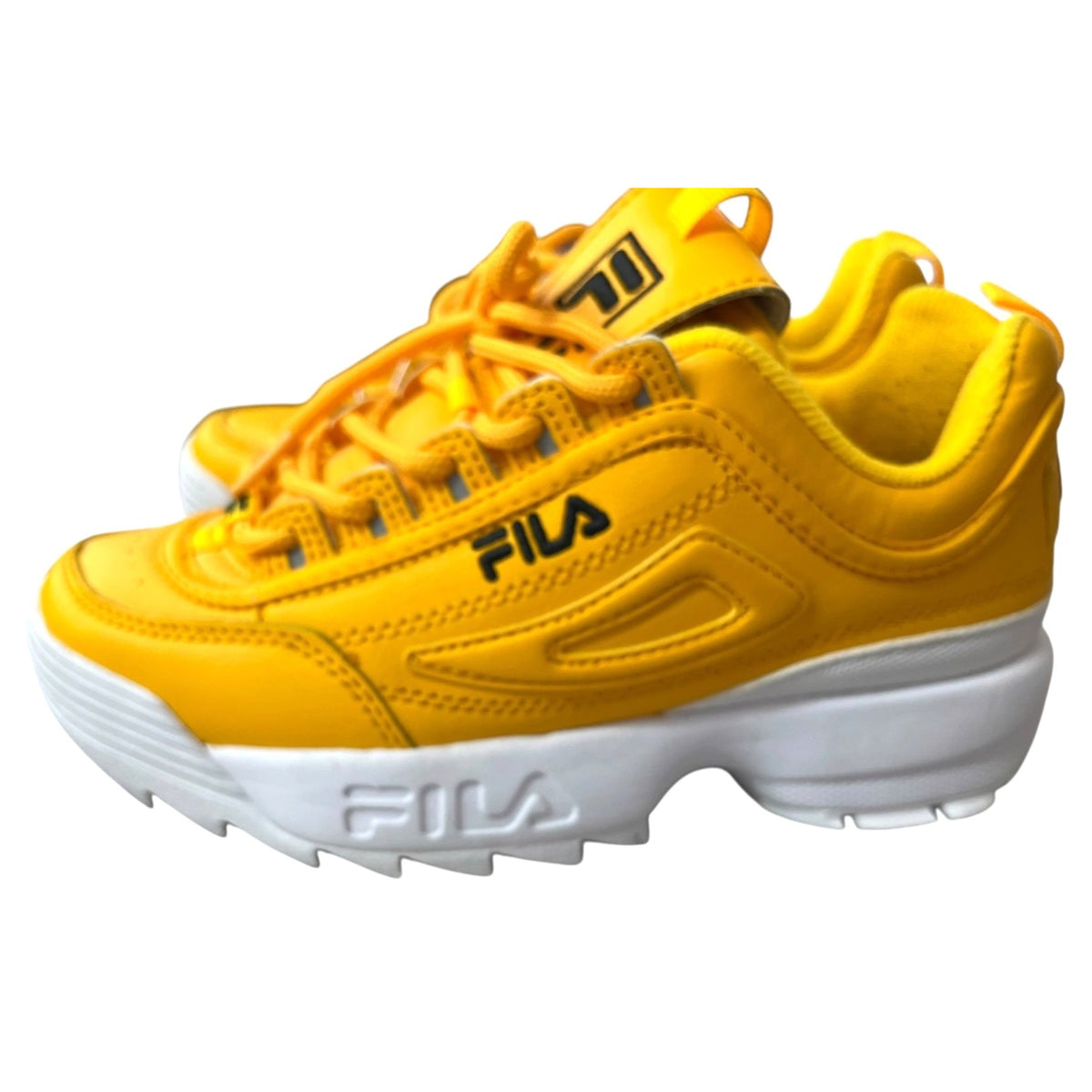 Fila Disruptor II Women's Yellow Chunky Sneakers Size 6