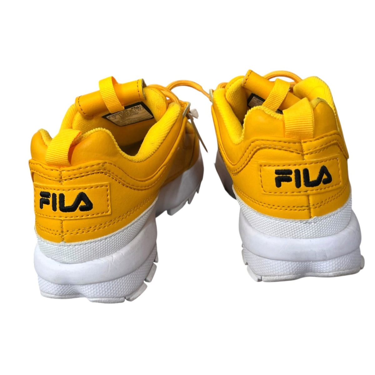 Fila Disruptor II Women's Yellow Chunky Sneakers Size 6