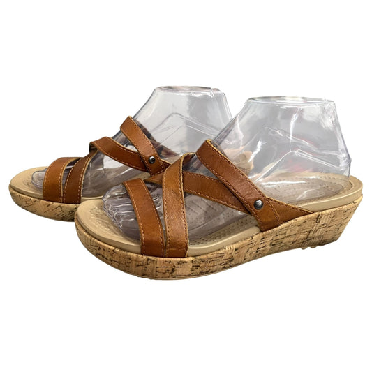 Women's Crocs A-Leigh Mini Wedge Sandals Size 7