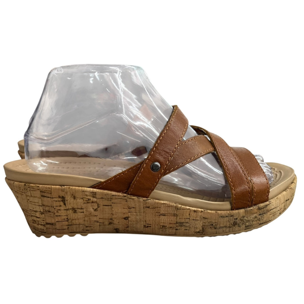 Women's Crocs A-Leigh Mini Wedge Sandals Size 7