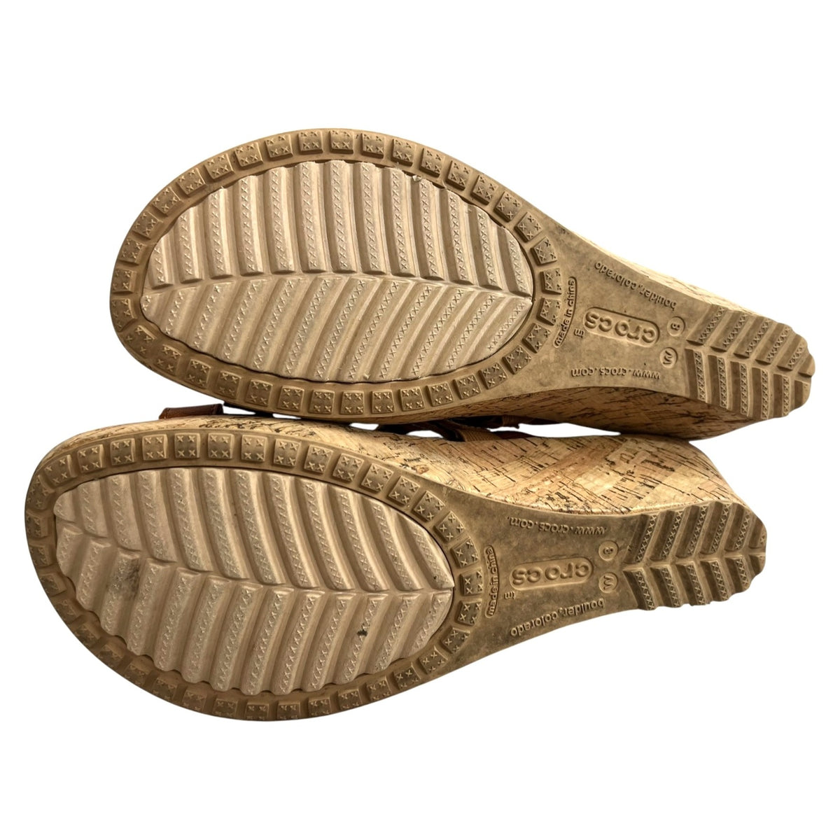 Women's Crocs A-Leigh Mini Wedge Sandals Size 7