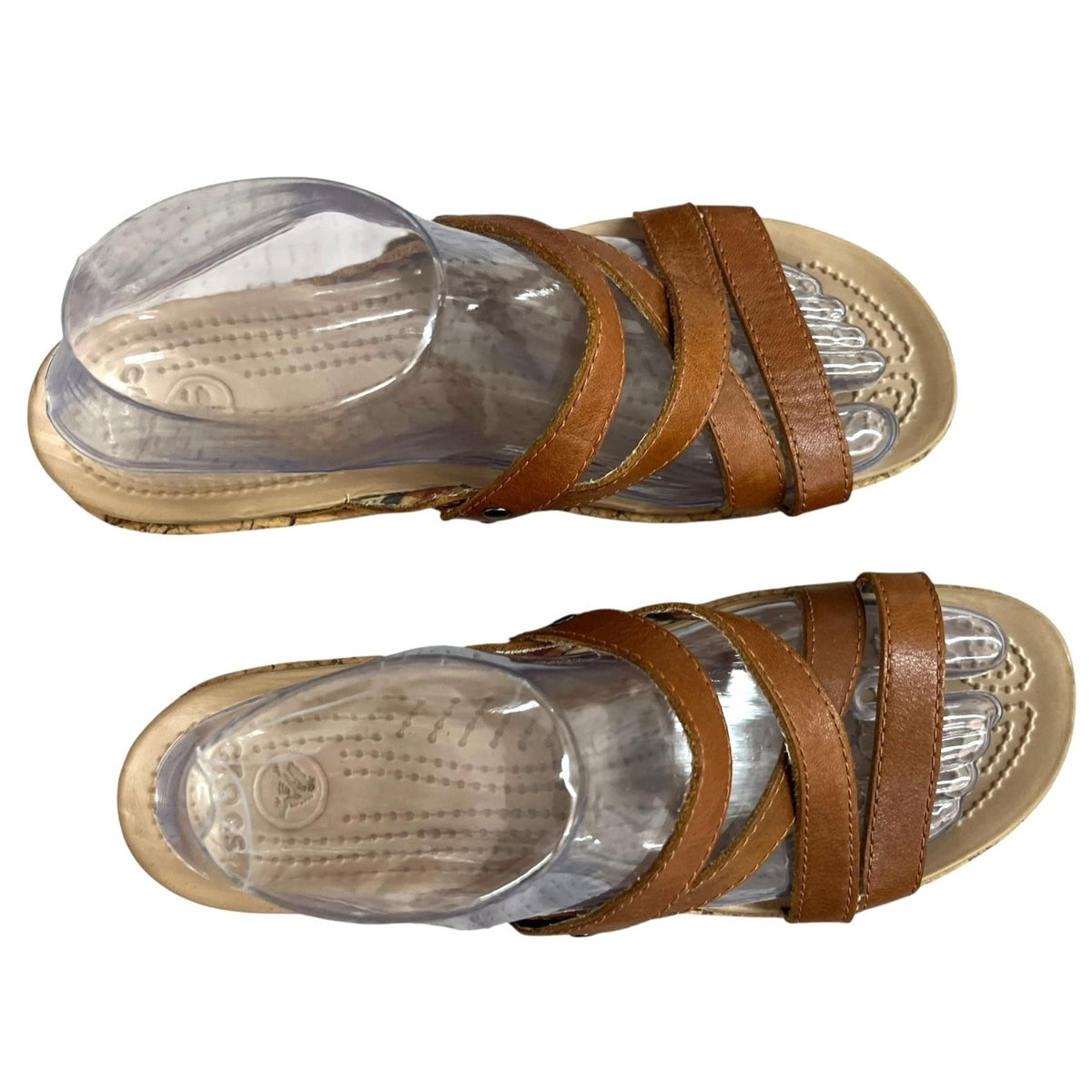 Women's Crocs A-Leigh Mini Wedge Sandals Size 7