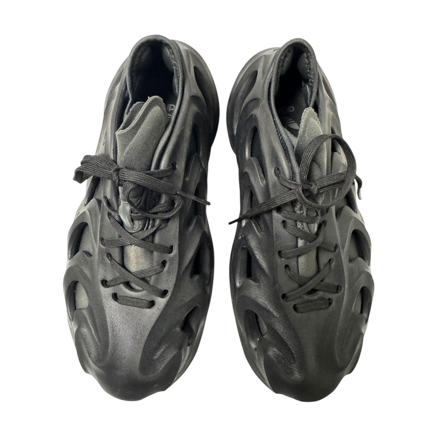 Adidas Black AdiFOM Q Sz 5.5 Shoes With Lace-Up Closure & Iconic Design