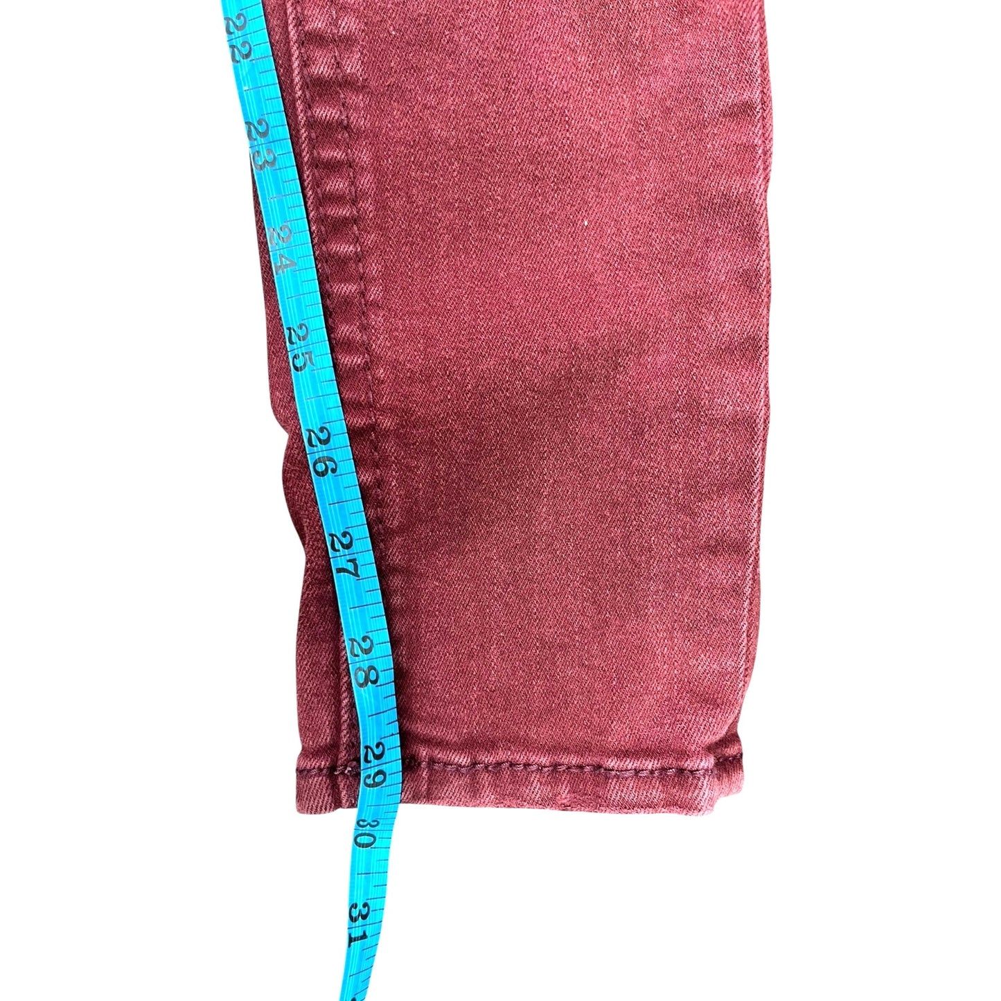 Rock Revival Burgundy Skinny Jeans Women's Sz 28