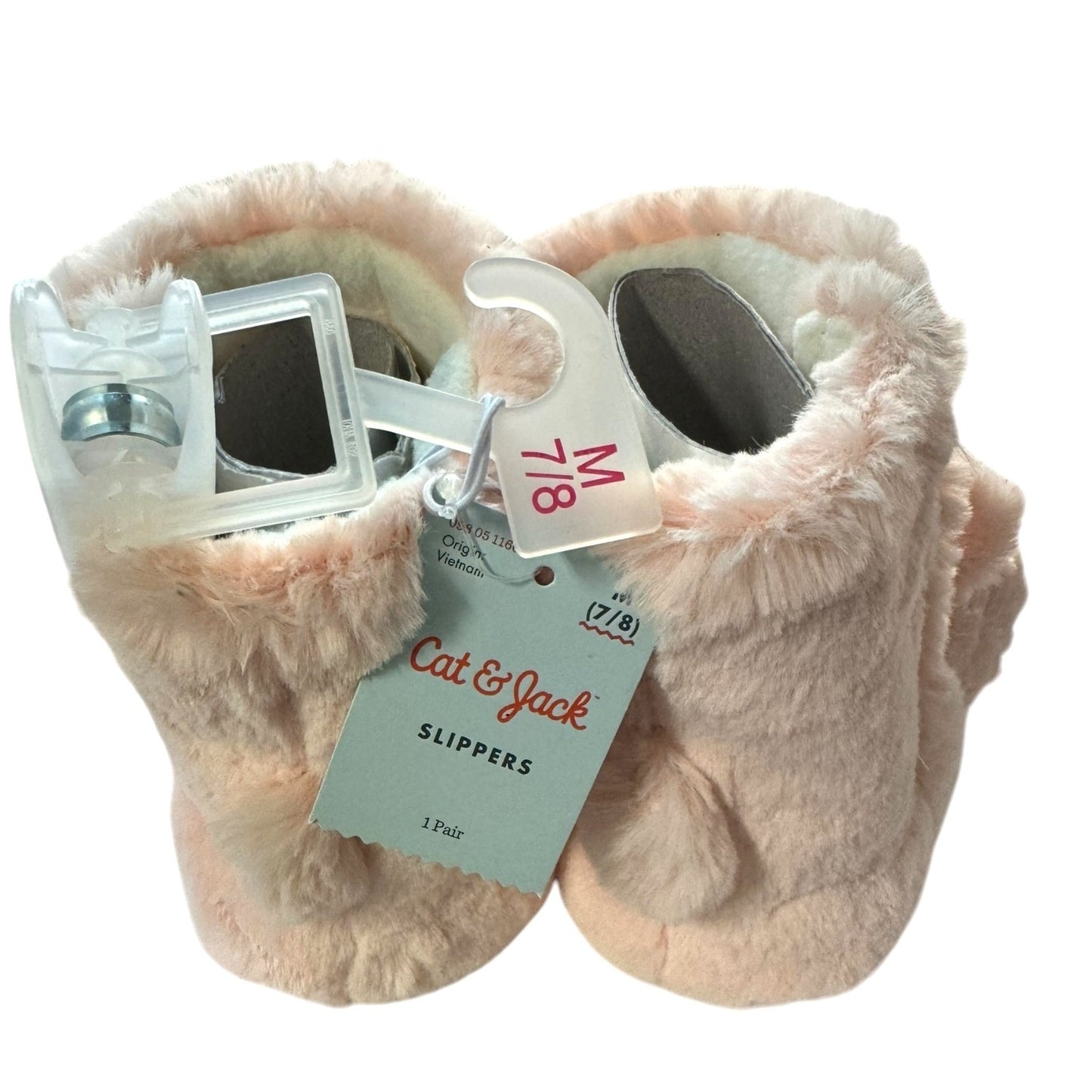 Cat & Jack Kids Llama Plush Slippers Size M 7/8 NWT