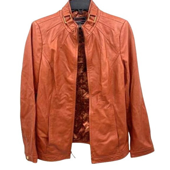Bradley By Bradley Bayou Women's Genuine Leather Jacket XS