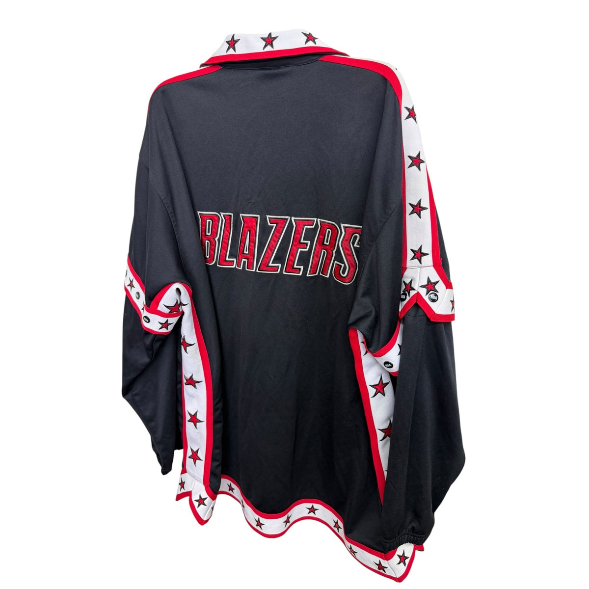 Unique Sports Generation Portland Trail Blazers NBA Warm-Up Jacket Black Red White 3X/3T Vintage