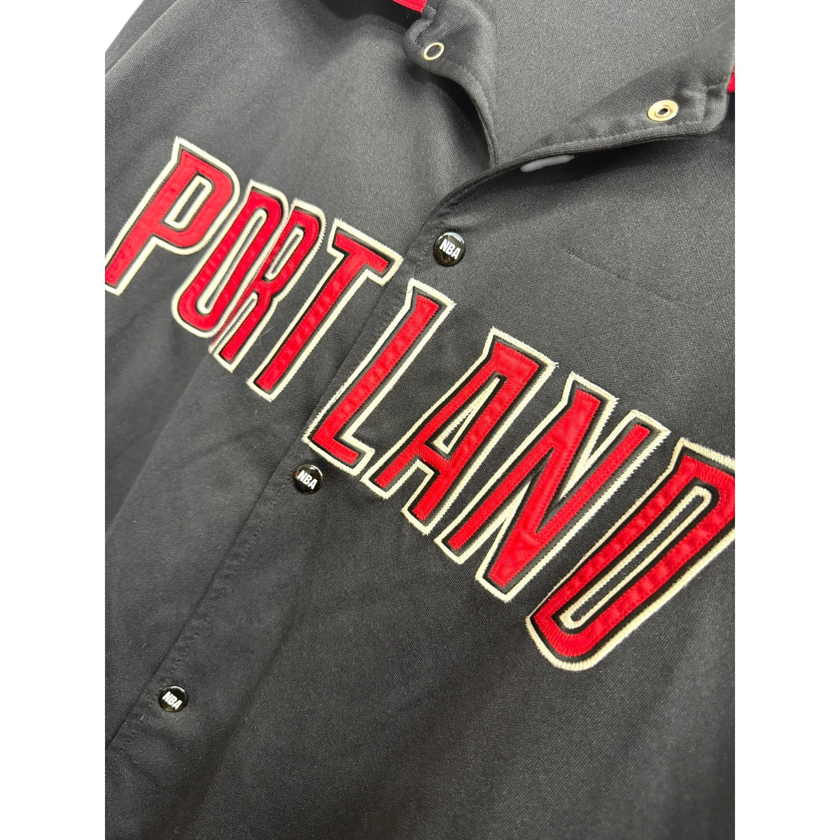 Unique Sports Generation Portland Trail Blazers NBA Warm-Up Jacket Black Red White 3X/3T Vintage