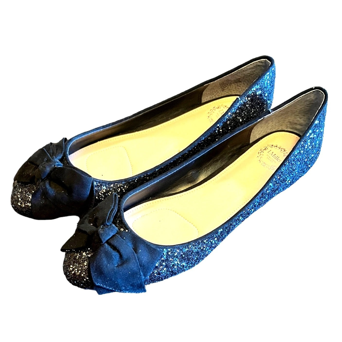 I. Miller Black Sparkle Flats Women's Size 7.5 NWOT