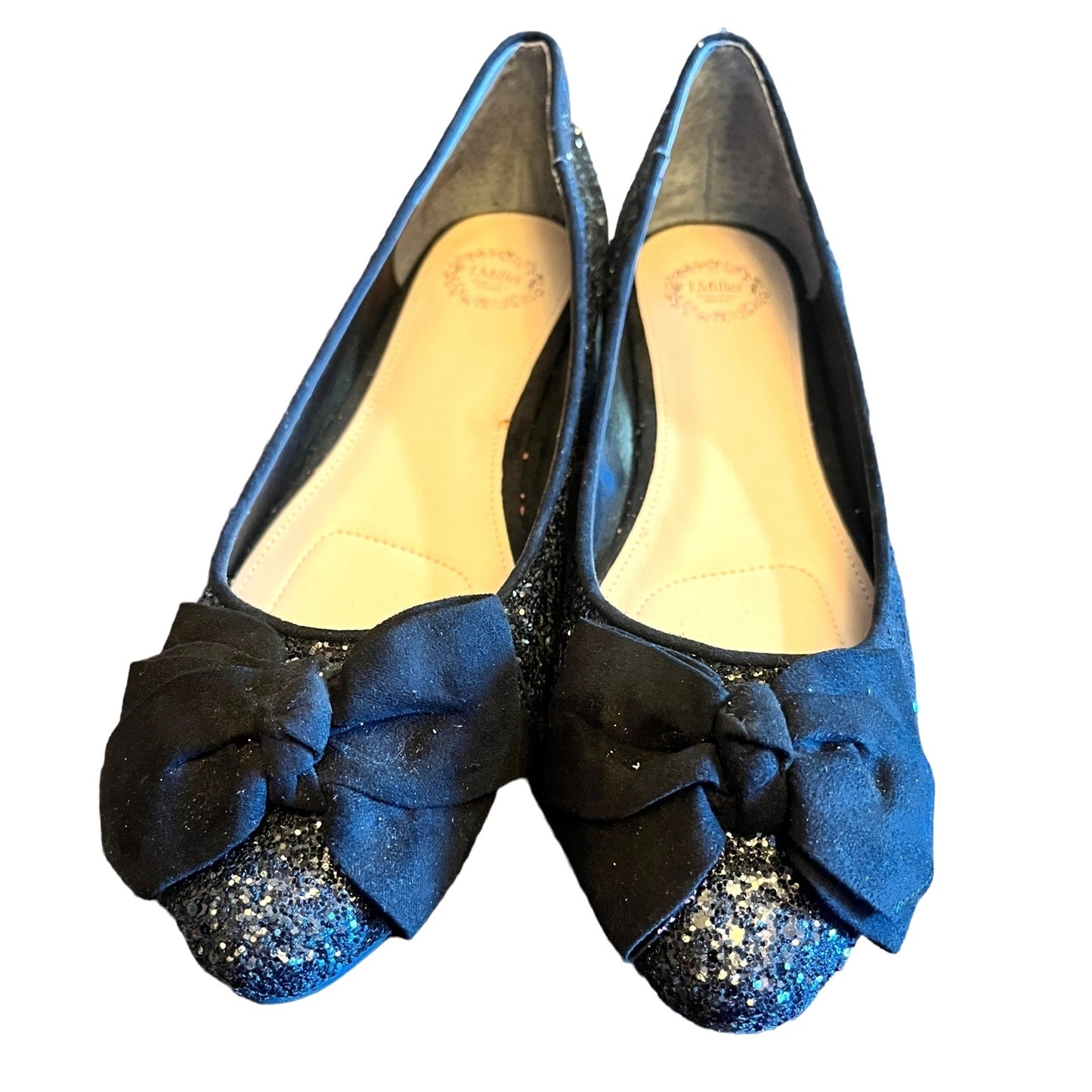I. Miller Black Sparkle Flats Women's Size 7.5 NWOT