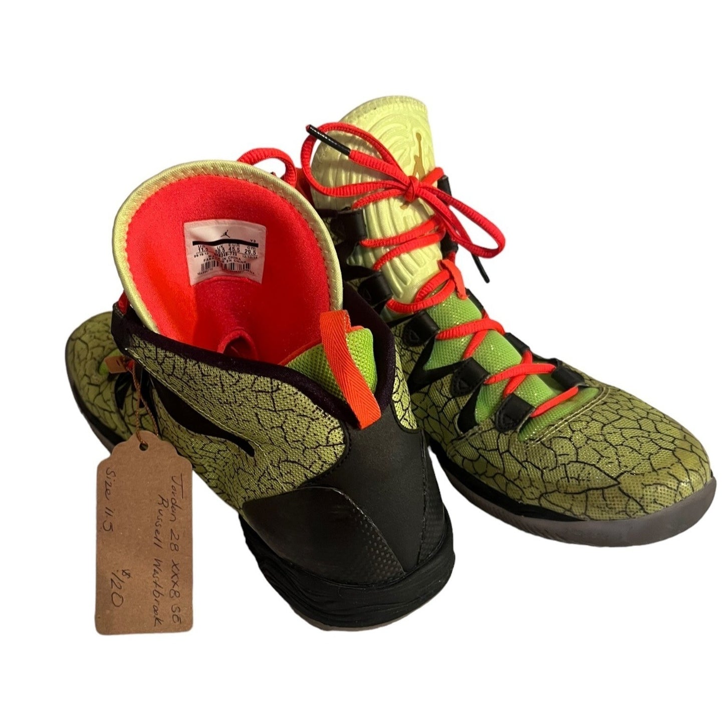 Air Jordan XX8 SE Russel Westbrook Basketball Shoes SZ 11.5